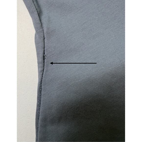 IRO Paris “Elona” Asymmetric Ruched Mini Dress Storm Blue NWT - Size Small - Picture 9 of 16